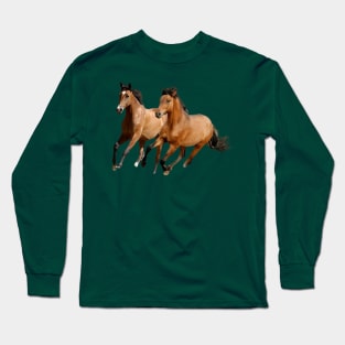 Horses running Long Sleeve T-Shirt